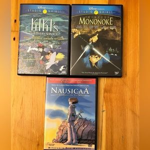 Set of 3 Studio Ghibli DVDs